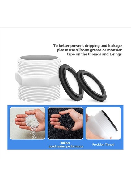 6x Havuz Hortum Adaptörü 1 5 Inç Intex Coleman Havuz Pompası Hortumu Halka Contaları Yüzme Havuzu Hortum Adaptör Parçaları (Yurt Dışından) fiyatları