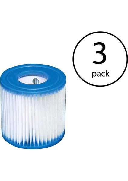 3pcs Havuz Filtre Kartuşları Tip H Yedek Yüzme Havuzu Filtresi Havuz Filtre Pompası Temizleyici (Yurt Dışından) fırsatları