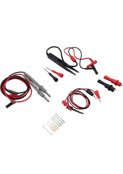 Multimetre Testi Kurşunları Kiti Değiştirilebilir Multimetre Test Probu Teli Profesyonel Elektrik Test Seti (Yurt Dışından)