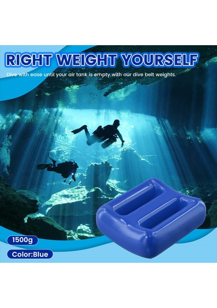 Tüplü Dalış Ağırlıkları Dalış Ağırlıkları Ağırlık Kemeri Kaplı Kurşun Dalış Ağırlıkları Kaplı Dalış Ağırlıkları Dalış Kemeri Ağırlıkları 1500G Mavi (Yurt Dışından) fırsatları