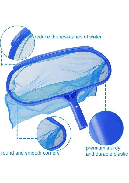 Yüzme Havuzu Temizleme Net Profesyonel Temizleyici Araçlar Kurtarma Örgüsü Tırmık Bahçesi Havuzu Spa Çöp Skimmer Mesh (Yurt Dışından) modelleri