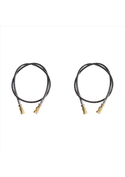 Yaylı 2x Basınçlı Hortum 100 cm Uzunluğunda Pcp Pnömatik Hava Doldurma Pompası Naylon Siyah Hortum (Yurt Dışından)