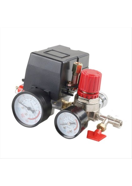 Hava Kompresörü Basınç Anahtarı Basıncı W/valf Kontrol Regülatörleri Ölçer 90-120PSI 4 Bağlantı Noktası Güvenlik Valfi Hava Kompresörü (Yurt Dışından) fiyatları