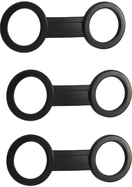 24 Adet Tüplü Dalış Dalış Şnorkel Silikon Şnorkel Maskesi Kayış Kaleci Tutucu Klipsler Siyah (Yurt Dışından)