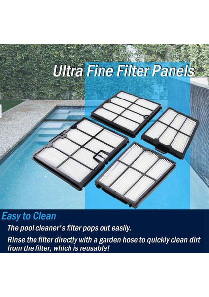 3 Set 9991467-R4 Yunus Havuzu Temizleyici Parçaları Için Ultra Ince Filtre Panelleri Aktif 20 Aktif 30 Explorer E30 (Yurt Dışından) indirimleri