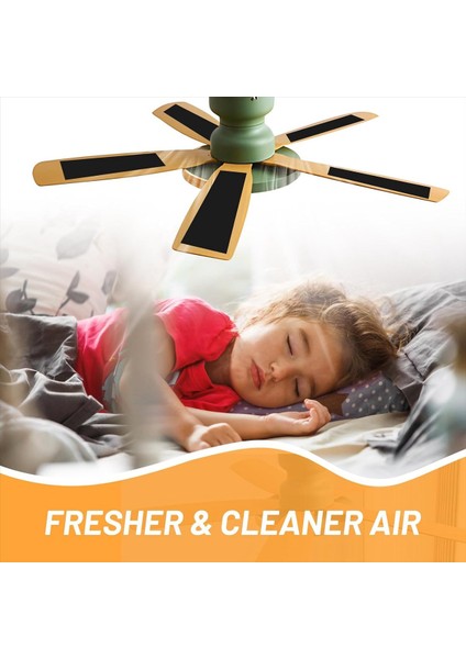 5 Pcs Tavan Fan Filtresi - Hindistan Cevizi Kabuğu Karbon Hava Filtreleri Fan Bıçakları Için Filtreler Kolay Kurulum Havayı Taze Tutun (Yurt Dışından) indirimleri