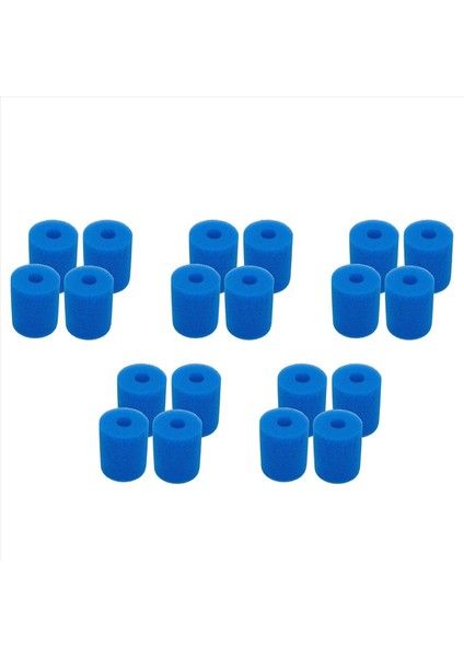 20 Paket Havuz Filtresi Kartuş Sünger Tipi Için Yeniden Kullanılabilir Yıkanabilir Sıcak Küvet Temizleyici Aracı Tip H Sünger Filtresi Için (Yurt Dışından)