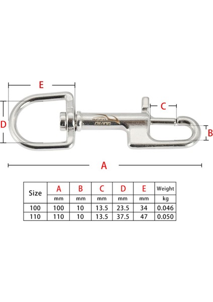 Dalış Tut 316 Paslanmaz Çelik Dalış Tek Kafalı Kanca Hızlı Basar Bahar Hook Bcd Dalış EKIPMANLARI-10MM (Yurt Dışından) fırsatları
