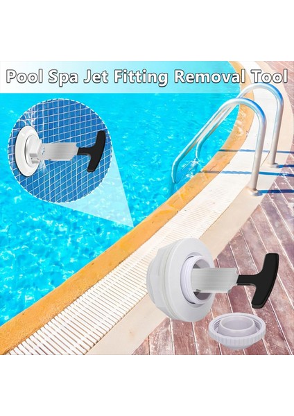 Havuz Tapası Kaldırma Aracı Yukarıda ve Gözden Geçirme Havuz Spa Dönüş Jet Fiş Nozulları Giriş Bağlantıları Siyah (Yurt Dışından) indirimleri