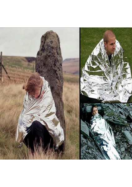 130X210CM Açık Hava Taşınabilir Acil Durum Battaniyesi Çok Işlevli Termal Battaniye (Yurt Dışından) indirimleri