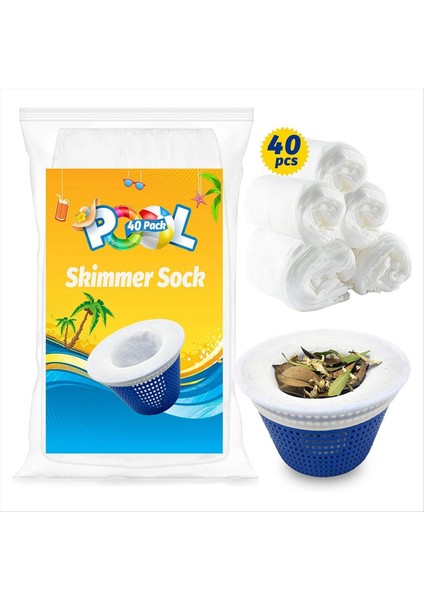 Yüzme Havuzu Filtre Çorapları Havuz Sıyırıcı Filtre Çorapları Havuz Temizleme Filtresi Çorapları Yüzme Için (40 Paket) (Yurt Dışından) fiyatları