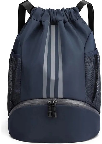 Su Geçirmez Drawstring Sırt Çantası, Katlanabilir Açık Hava Sırt Çantası Spor Salonu Fitness Çantası Spor Basketbol Sırt Çantası Seyahat Açık Waterpcolor: Gri/boyut: Samll Boyut (Yurt Dışından)