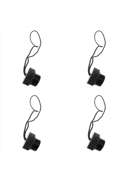 4x Tüplü Dalış Din Tank Valfi Dişli Kapak 5/8-14NPS Toz Kapak Top Takılı Korustan Dank Regultor Koruma Kapak (Yurt Dışından)