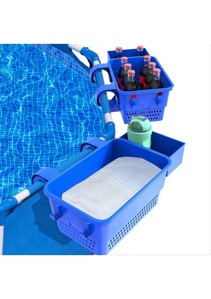 Havuz Bardağı Tutucu Yer Üstü Havuz Organizatör Aksesuarları Yüzme Havuzu Depolama Sepeti ile Havuz Kenarındaki Depolama Sepeti (Yurt Dışından) fiyatları