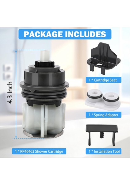 Delta Duş Kartuşu Için RP46463 Delta Monitor 17 Serisi (2006-) Işlev Banyo Küveti ve Duş Musluğu (Yurt Dışından) indirimleri