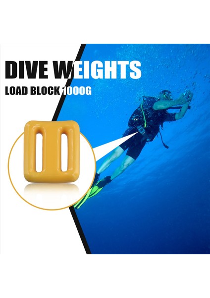 Tüplü Dalış Ağırlıkları Dalış Ağırlıkları Ağırlık Kemeri Kaplı Kurşun Dalış Ağırlıkları Kaplı Dalış Ağırlıkları Dalış Kemeri Ağırlıkları 1000G Sarı (Yurt Dışından) indirimleri