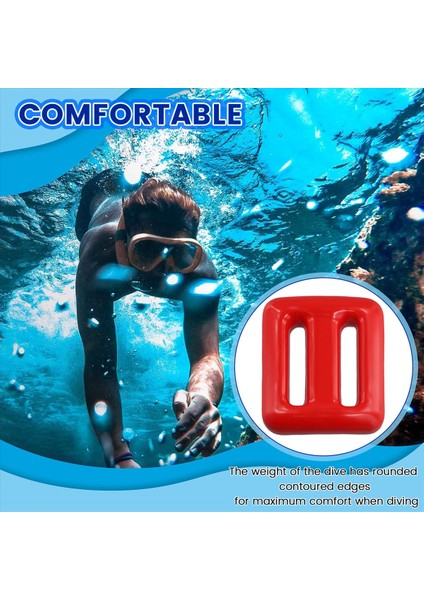 Tüplü Dalış Ağırlıkları Için Dalış Ağırlıkları Ağırlık Kemer Kaplı Kurşun Dalış Ağırlıkları Kaplı Dalış Ağırlıkları Dalış Kemeri Ağırlıkları 1500G Kırmızı (Yurt Dışından) indirimleri