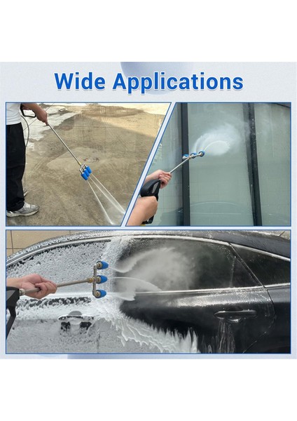 Üçlü Turbo Nozul, 1/4 Inç Hızlı Konektörlü Turbo Nozul Basınç Yıkayıcı, 2.5 Delikli Ikiz Turbo Nozul, 4000 Psi Ma (Yurt Dışından) fırsatları