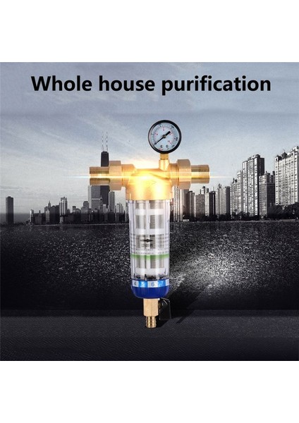 Ön Filtre Arındırıcı Tüm Ev Döndürür Tortu Su Filtresi Merkezi Önsöz Sistemi Geri Yıkama Paslanmaz Çelik Örgü B B (Yurt Dışından) fırsatları