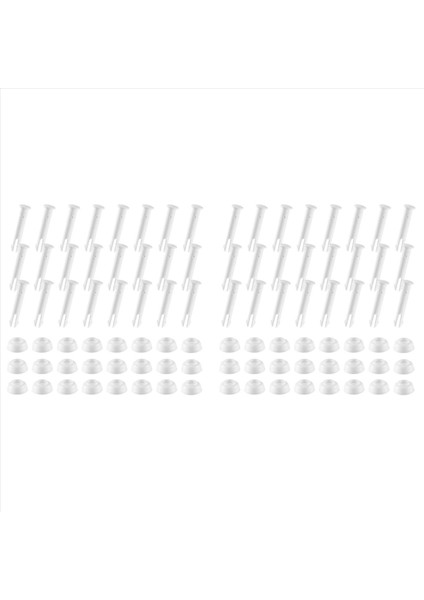 48PCS Plastik Havuz Pimleri ve Kauçuk Contalar Zemin Yuvarlak Çerçeve Yüzme Havuzu Parçaları 28270-28273 (2 36IN) (Yurt Dışından)