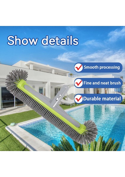 Havuz Fırça Kafası Temizlik Için Havuz Duvarları Yerleşik/yer Üstü Yüzme Havuzu Yuvarlak Ovma Fırçaları Güçlendirilmiş Arka Fırça (Yurt Dışından) modelleri