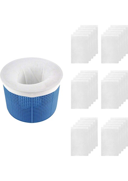 Havuz Skimmer Çorap 30 Paket Havuz Filtresi Sepet Koruyucu Çoraplar Yeniden Kullanılabilir Ultra Ince Örgü Çorap Filtresi Havuz Enkaz Yakalayıcı (Yurt Dışından)
