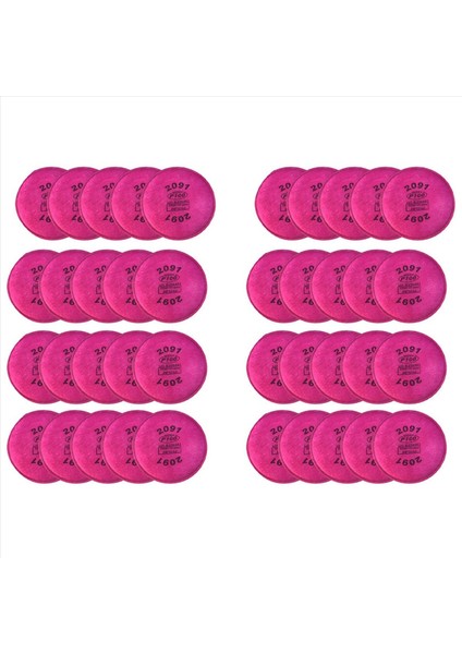 40 Paket 2091 P100 Partikül Filtresi 2091 ile Uyumlu 6000 6200 6800 7000 Ff-4&#39 Ün Yerine (Yurt Dışından)