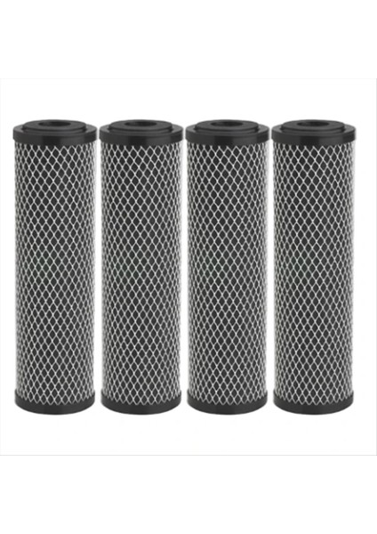 4pcs Karbon Su Filtresi 10 Inç Standart Tüm Ev Karbon Sargı Tortu ve Tat ve Koku Değiştirme Filtresi (Yurt Dışından)