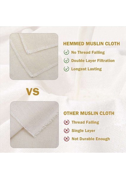 18 Paket Cheeseclothes Ahit Edilmemiş Saf Pamuk Muslin Giysileri Yumuşak Kare Peynir Kıyafetleri Yemek Süzme Pişirme (Yurt Dışından) indirimleri