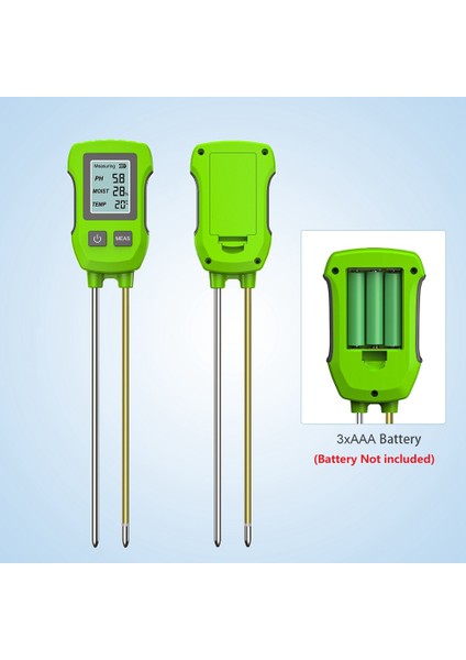 3'ü 1 Arada Toprak Test Cihazı Ph/nem/sıcaklık Dijital LCD Ölçer Isıya Dayanıklı (Yurt Dışından) indirimleri