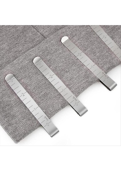 20 Adet Paslanmaz Çelik Kıvırma Klipsi - 3 Inçlik Ölçüm Cetveli (Yurt Dışından) indirimleri