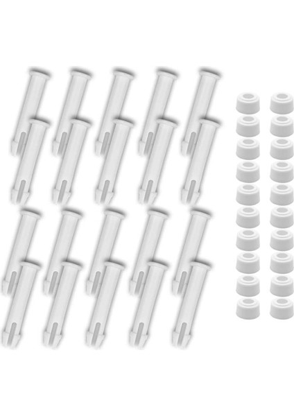 20 Adet Plastik Havuz Pimleri ve 20 Adet 13-24 Inç Metal Çerçeve 2 36 Inç Için Intex Yüzen Havuz Parçaları Için Kauçuk Contalar (Yurt Dışından)