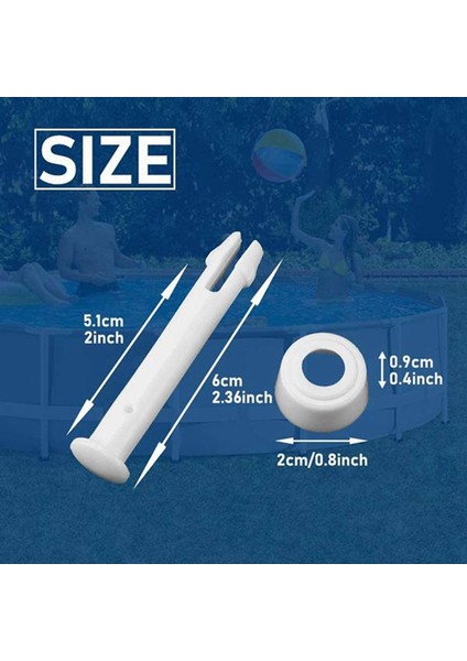 20 Adet Plastik Havuz Pimleri ve 20 Adet 13-24 Inç Metal Çerçeve 2 36 Inç Için Intex Yüzen Havuz Parçaları Için Kauçuk Contalar (Yurt Dışından) fiyatları