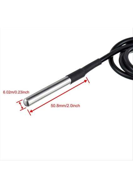 Raspberry Pi Için Su Geçirmez Paslanmaz Çelik Problu Bojack DS18B20 Sıcaklık Sensörü Modül Kiti (Yurt Dışından) indirimleri