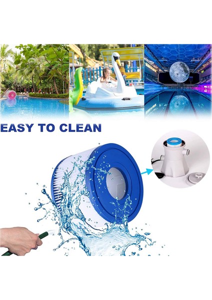 6pcs Havuz Spa Yedek Kartuş Tipi S1 INTEX-29001E 11692 Sıcak Küvet Filtreleri Tip S1 Purespa Filtre Pompası Kartuşu (Yurt Dışından) modelleri