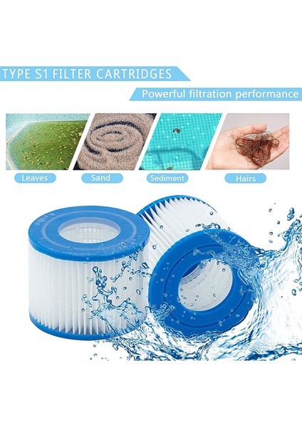 6pcs Havuz Spa Yedek Kartuş Tipi S1 INTEX-29001E 11692 Sıcak Küvet Filtreleri Tip S1 Purespa Filtre Pompası Kartuşu (Yurt Dışından) fırsatları