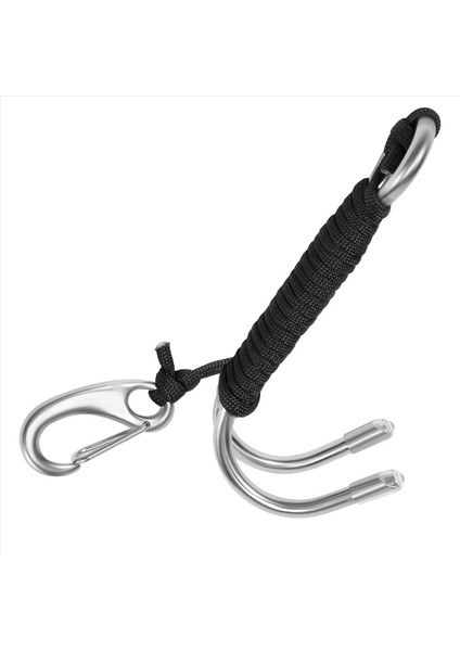 Dalış Tüp Dalış Tutun Dalış Tutun Çift Çift Paslanmaz Çelik Resif Drift Hook Hat ve Klips Kancası Sualtı Dalış Için Kanca Siyah (Yurt Dışından) fiyatları