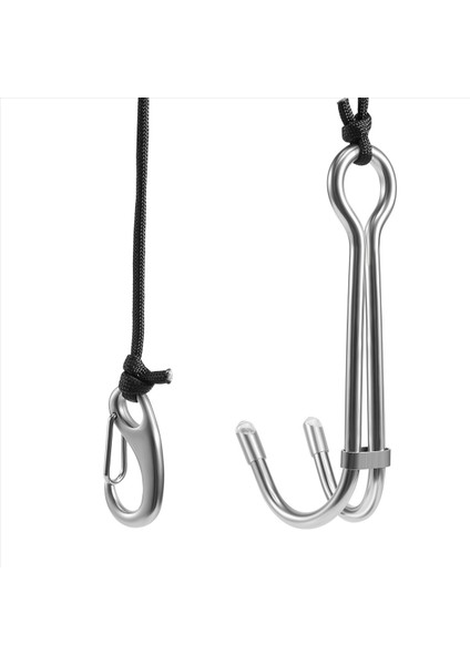 Dalış Tüp Dalış Tutun Dalış Tutun Çift Çift Paslanmaz Çelik Resif Drift Hook Hat ve Klips Kancası Sualtı Dalış Için Kanca Siyah (Yurt Dışından) modelleri