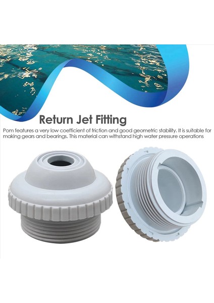 6x Yüzme Havuzu Geri Dönüş Jet Takma Masaj Nozumu Giriş Bahyesi Küvet Nozul Ayarlanabilir Jet Göz Topu Havuzu Aracı (Yurt Dışından) fırsatları