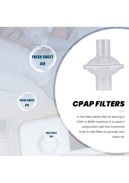 Resmed Için Uyumlu Viral Satır Içi Çıkış Filtresi Dreamstation Cpap/bıpap Makinesi 12 Paket (Yurt Dışından) fiyatları