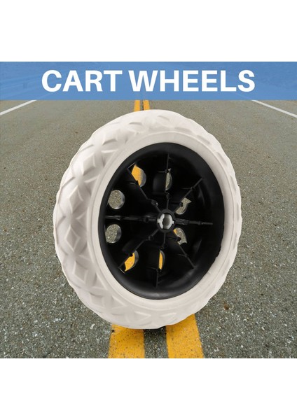 Siyah Beyaz Plastik Çekirdek Köpük Alışveriş Tramvay Kart Çember Tekerlekleri (Yurt Dışından) fırsatları