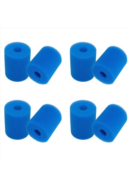 8 Paket Filtre Süngeri Intex Tip H Yeniden Kullanılabilir Yıkanabilir Sıcak Küvet Temizleyici Aracı Sünger Filtre Kartuşu Köpüğü (Yurt Dışından)