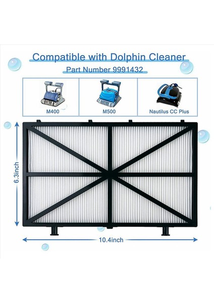 12PCS Ultra-Fine Filtreleri Havuz Temizleyici Filtresi 9991432-R4 Yunus M400 M500 Ultra Fine Filtre Elemanları Için Havuz Filtresi (Yurt Dışından) fiyatları