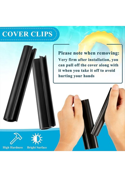 24 Adet Havuz Kapağı Klibi Kış Yüzme Havuzu Kapak Klipleri Yer Kapağı Klipsleri Kış Havuzu Kapağınızı Güvence Altına Almak Için (Yurt Dışından) fırsatları