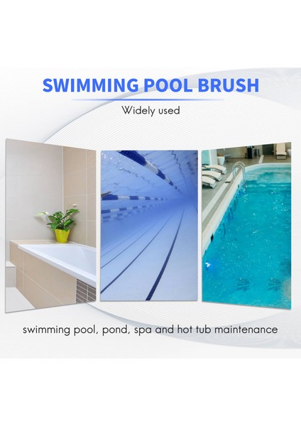 Havuz Fırçası Yüzme Havuzu Duvarı ve Fayans Fırçası 18 Inç Yüzme Havuzu Temizlik Direği Fırçası Baş Yedek Fırça Mavi (Yurt Dışından) fırsatları