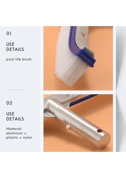 Havuz Fırçası Yüzme Havuzu Duvarı ve Fayans Fırçası 18 Inç Yüzme Havuzu Temizlik Direği Fırçası Baş Yedek Fırça Mavi (Yurt Dışından) indirimleri