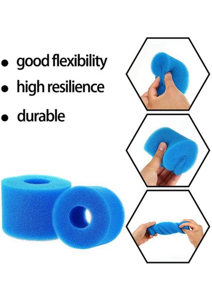 4 Adet Tip H Için Havuz Filtre Kartuşu Yedek Yüzme Havuzu Filtre Köpük Sünger Filtre Kartuşları Intex T Tip H Için (Yurt Dışından) indirimleri