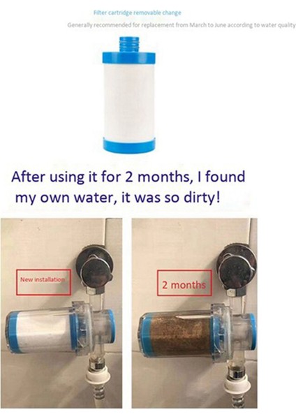 40X Hanehalkı Safsızlık Için Pas Tortusu Çamaşır Makinesi Su Isıtıcı Duş Suyu Filtresi Su Arıtma Filtresi (Yurt Dışından) fiyatları