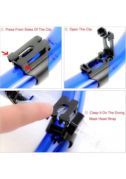 10 Adet Tüplü Dalış Evrensel Plastik Klips Şnorkel Kaleci Tutucu Yedek Şnorkelli Yüzme Ekipmanı Maske Için (Yurt Dışından) fırsatları