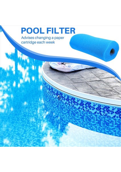 Tip B Yıkanabilir Havuz Sünger Filtresi Tex Tip B (2 Adet) ile Uyumlu Için Yeniden Kullanılabilir Yüzme Kartuşu Köpük Filtresi (2 Adet) (Yurt Dışından) indirimleri